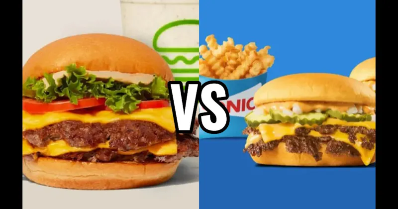 Shake Shack ShackBurger vs. Sonic Drive-In SONIC Cheeseburger