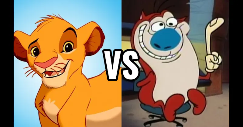 Simba (Lion King) vs. Stimpy (Ren & Stimpy Show)