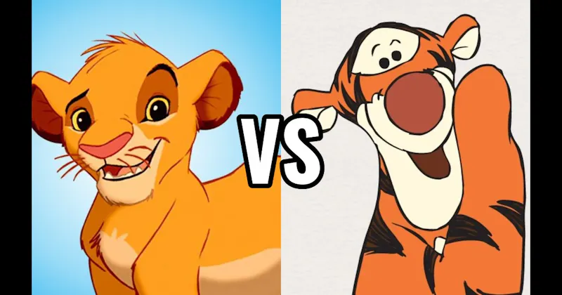 Simba (Lion King) vs. Tigger (Winnie the Pooh)