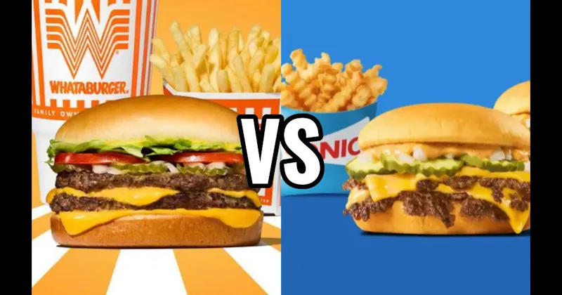 Sonic Drive-In SONIC Cheeseburger vs. Whataburger Whataburger