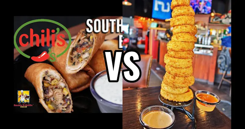 Southwestern Eggrolls (Chili’s) vs. Towering Onion Rings (Red Robin)