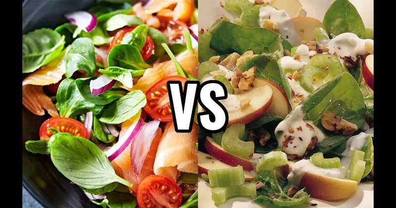 SPINACH SALAD vs. WALDORF SALAD