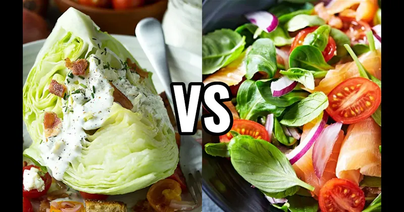 SPINACH SALAD vs. WEDGE SALAD