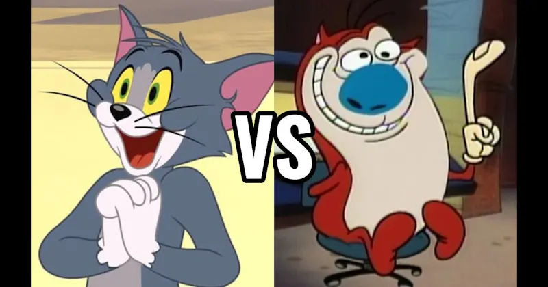 Stimpy (Ren & Stimpy Show) vs. Tom (Tom & Jerry)
