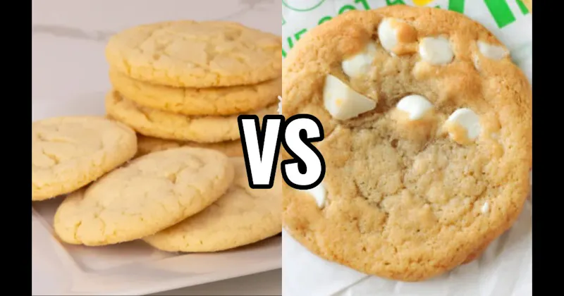Sugar Cookie vs. White Chocolate Macadamia Nut Cookie