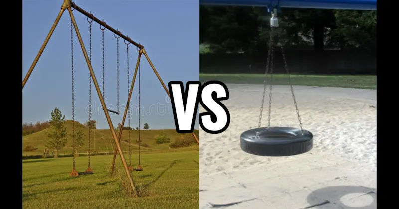 Swing Set vs. Tire Swing