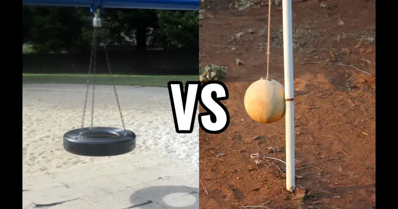Tetherball vs. Tire Swing
