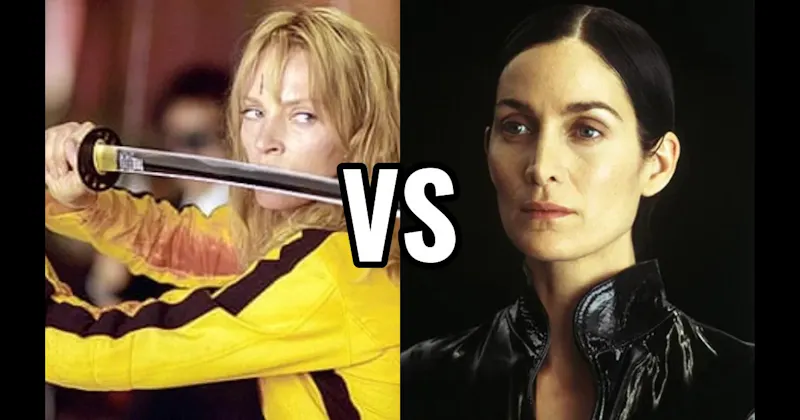 The Bride / Beatrix Kidd (Kill Bill) vs. Trinity (The Matrix)