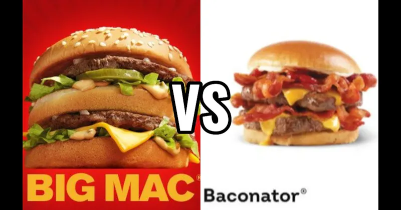  Wendy’s Baconator vs. McDonald’s Big Mac