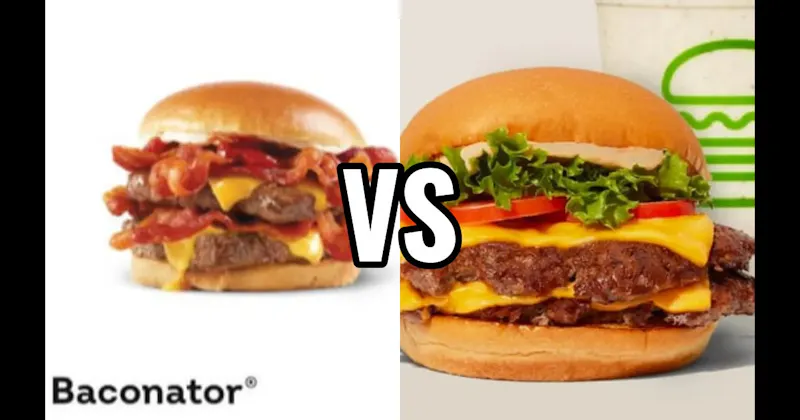  Wendy’s Baconator vs. Shake Shack ShackBurger