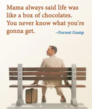 Life Is Like a Box of Chocolates (Forrest Gump)