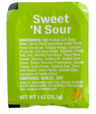 McDonald’s Sweet ‘N Sour Sauce (McDonald’s)