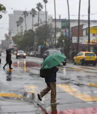 Rain on Dry Pavement