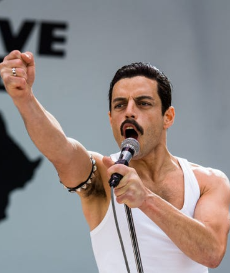 Freddie Mercury in Bohemian Rhapsody