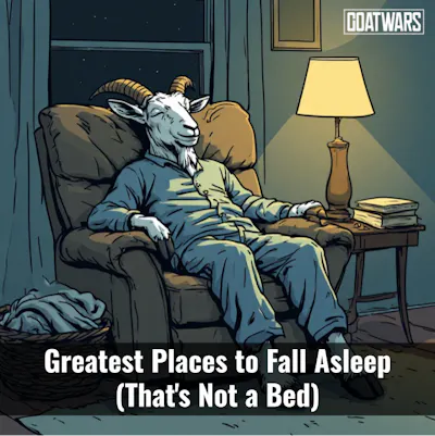 Places to Fall Asleep (Not a Bed) 