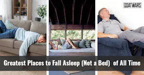 Places to Fall Asleep (Not a Bed) 